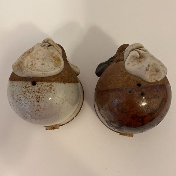 Funny Face Men Chef Hat Salt and Pepper Shakers - Picture 7 of 8